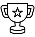 Award, best Isolated Vector Icon that can be easily modified or edited