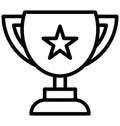 Award, best Isolated Vector Icon that can be easily modified or edited Royalty Free Stock Photo