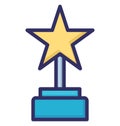 Award, best Isolated Vector Icon that can be easily modified or edited