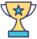 Award, best Isolated Vector Icon that can be easily modified or edited Royalty Free Stock Photo