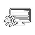 Award, best seo, website optimization outline icon