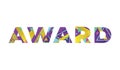 Award Concept Retro Colorful Word Art Illustration Royalty Free Stock Photo