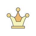 Award, crown icon. Simple outline colored vector of award icons for ui and ux, website or mobile application