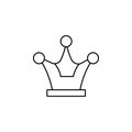 Award, crown icon. Simple thin line, outline vector of awards icons for ui and ux, website or mobile application