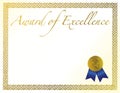 Award of Excellence Royalty Free Stock Photo