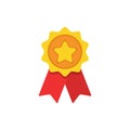 Award flat icon. Vector concept illustration for design.