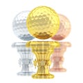 Award golf ball sport trophy cup