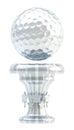 Award golf ball sport trophy cup