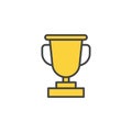 Award icon in colored version Royalty Free Stock Photo