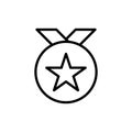 Award icon vector illustration outline Royalty Free Stock Photo