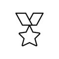 Award icon vector illustration outline Royalty Free Stock Photo