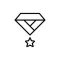 Award icon vector illustration outline