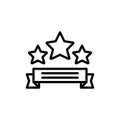 Award icon vector illustration outline Royalty Free Stock Photo