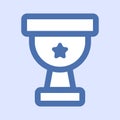 Award icon. Vector trophy. Winner sign Royalty Free Stock Photo