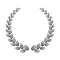 Award laurel decoration element. Laurel wreath. First place award.