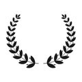 Award laurel decoration element. Laurel wreath. First place award.