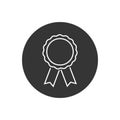 Award line icon symbol vector on white background