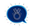 Award Medal line icon. Winner achievement. Vector