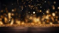 award nomination ceremony luxury background with golden light sparks