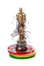 Award of Oscar ceremony and cinema film Royalty Free Stock Photo