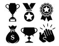 Award and reward vector icons