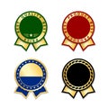 Award ribbon the best set Royalty Free Stock Photo