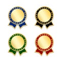 Award ribbon the best set Royalty Free Stock Photo