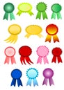 Award ribbons Royalty Free Stock Photo