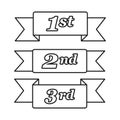 Award Ribbons Vector Set Royalty Free Stock Photo