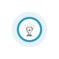 award, trophy, win, prize, first Line Icon. Vector isolated illustration
