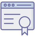 Basic RGB Award Vector related to web browser windows and fully editable