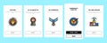 Award For Winner In Championship Onboarding Icons Set Vector Royalty Free Stock Photo