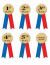 Award or winner ribbons