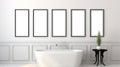 Award Winning Black Frames: Classicist Portraiture In Bathroom