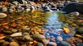 Award-winning Hdr Photography Of Estuary Stream In Fall Season