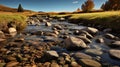 Award-winning Hdr Photography Of A Serene Grassland Stream