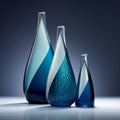 Award-winning Minimalism Jewelry Shape Bottle Design With Blue Chitin And Astaxanthin