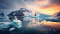 Award-winning Photo: Majestic Mountain Worlds Of Antarctica With Giant Iceberg Cliff