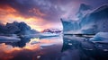 Award-winning Photo: Stunning Mountain Worlds Of Antarctica With Giant Iceberg Cliff