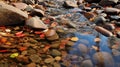 Award-winning Photography Of Foothills Stream With River Stones In Fall