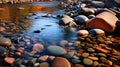 Award Winning Photography Of Islet Stream In Hdr During Fall