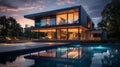 Award Winning Photography: Modern House With Open Swimming Pool