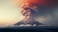 Award-winning Volcano Photo With Cross Processing Style