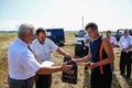 Awarding the best agricultural workers in the Gomel region of Belarus.