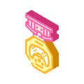 awards game development isometric icon vector illustration