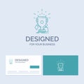 awards, game, sport, trophies, winner Business Logo Line Icon Symbol for your business. Turquoise Business Cards with Brand logo
