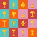 Awards Icons Set Royalty Free Stock Photo