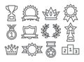 Awards Line Icons