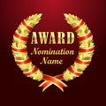 Awards logotype in 3D style