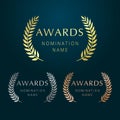 Awards logotype set